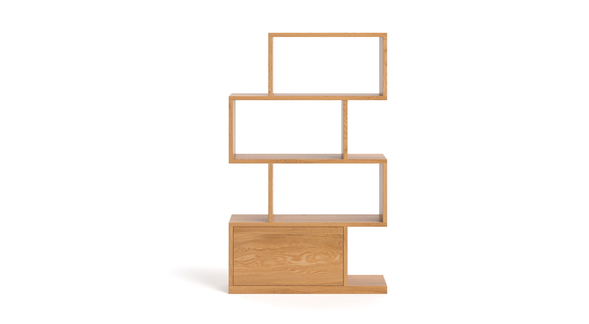 Domino-Bücherregal aus Holz