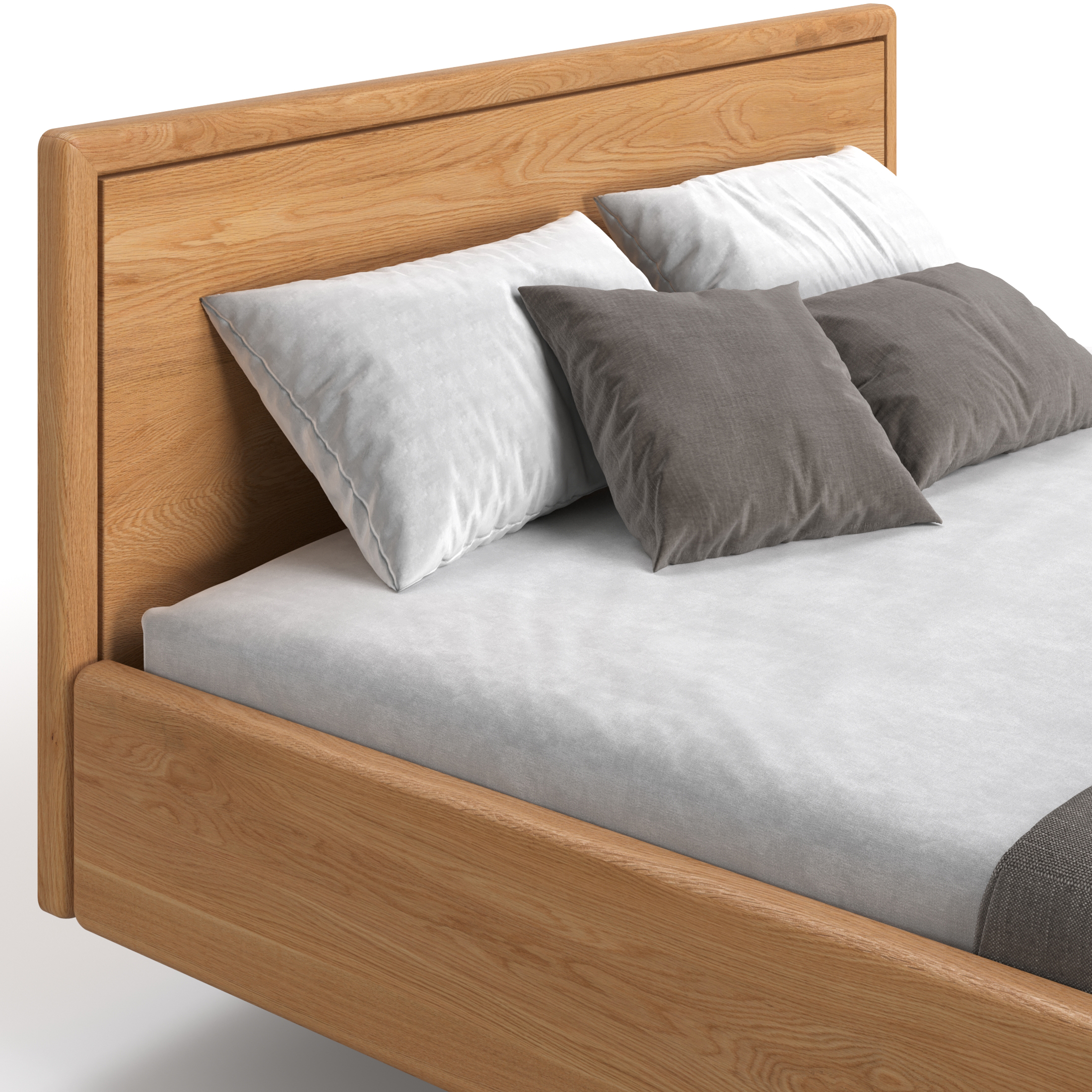 Linea floating wooden bed - Danzz