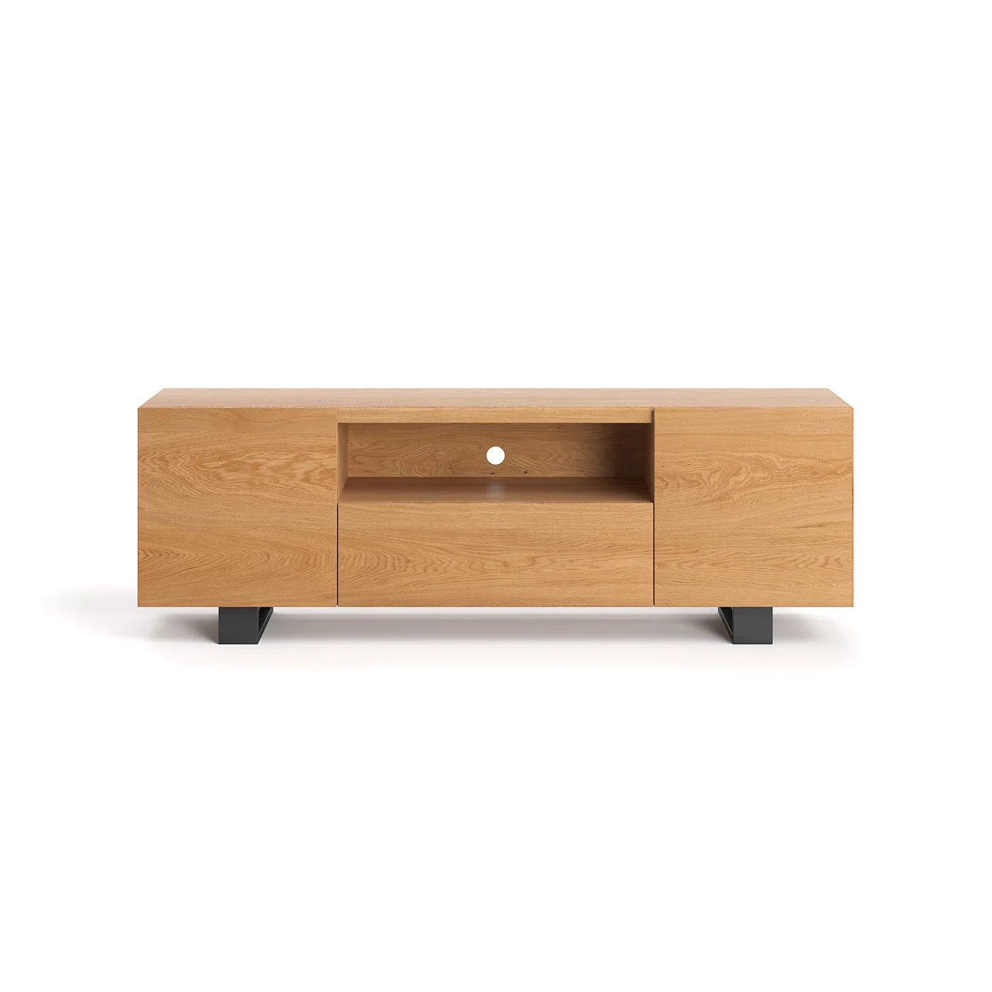 Lift-TV-Schrank aus massivem Holz