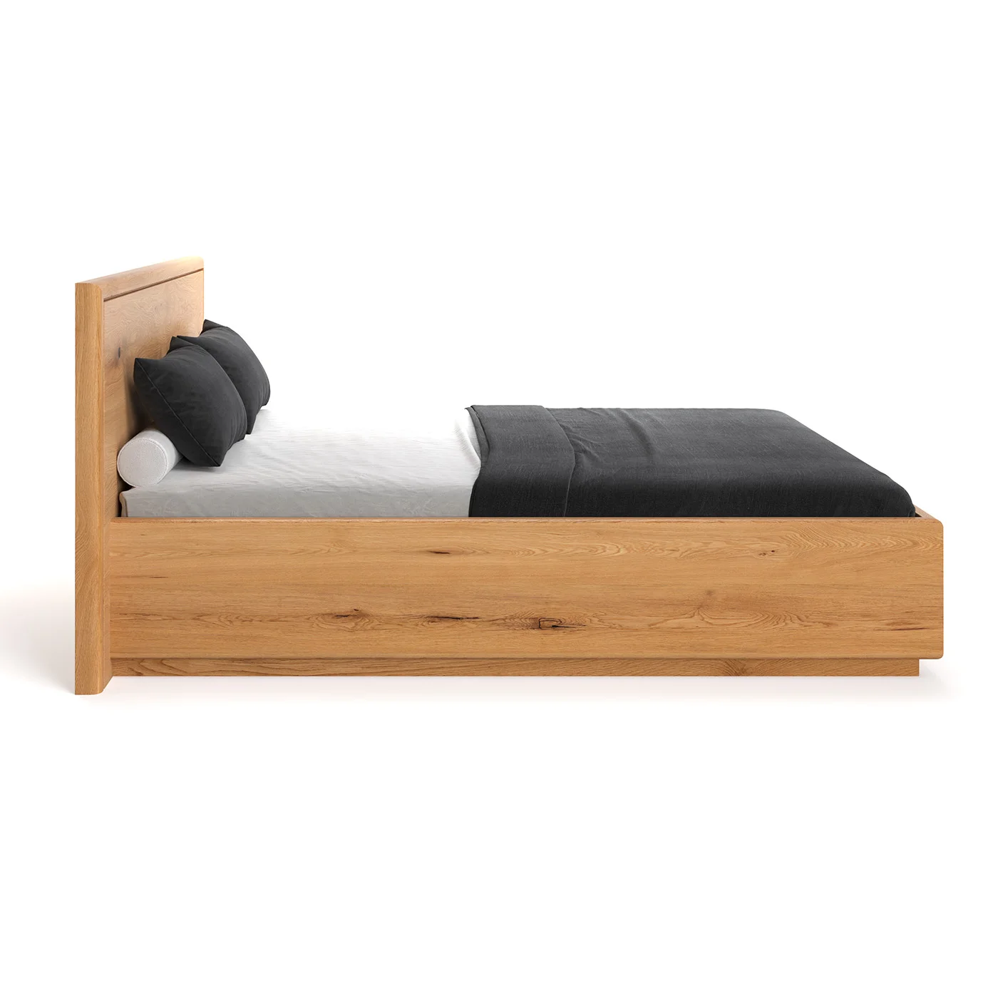 Exklusives Holzbett Valor mit Behälter