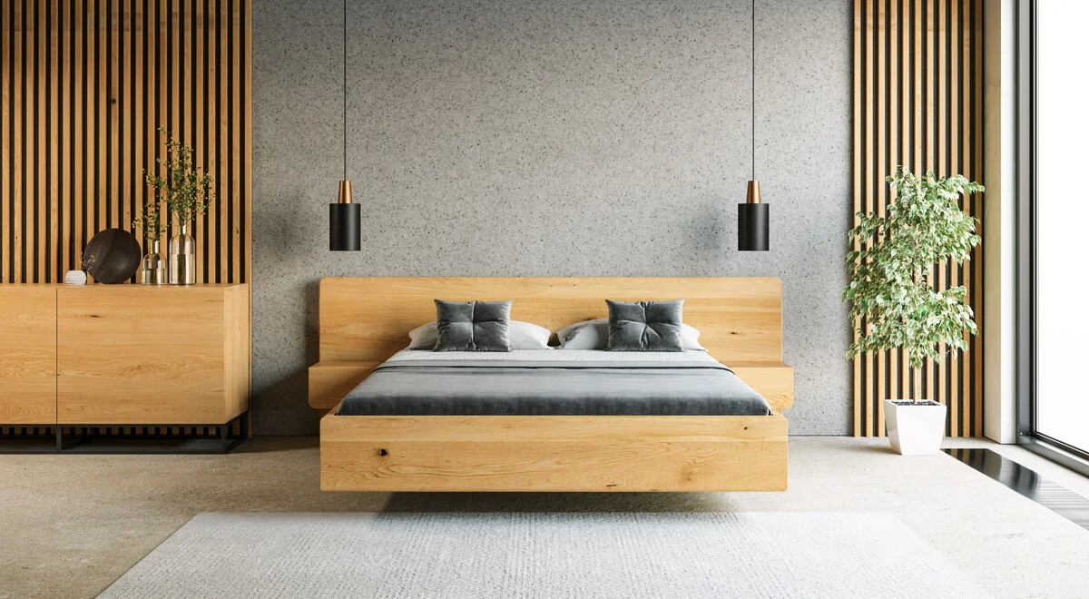 Wide-Holzbett